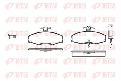 Brake Pad Set, disc brake REMSA 0154.02