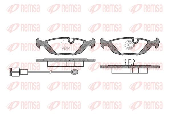 REMSA 0155.02 Brake Pad Set, disc brake