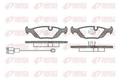 Brake Pad Set, disc brake REMSA 0155.02