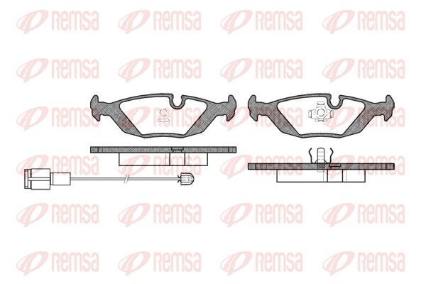 REMSA 0155.12 Brake Pad Set, disc brake