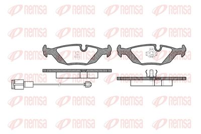 Brake Pad Set, disc brake REMSA 0155.12