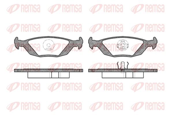 REMSA 0155.20 Brake Pad Set, disc brake