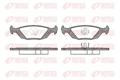 Brake Pad Set, disc brake REMSA 0155.20