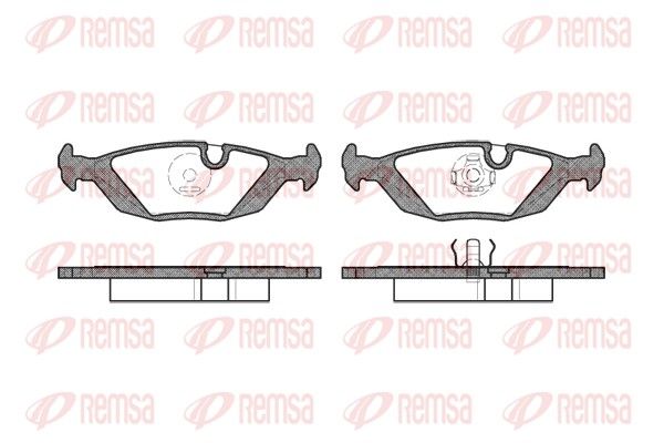 REMSA 0155.10 Brake Pad Set, disc brake