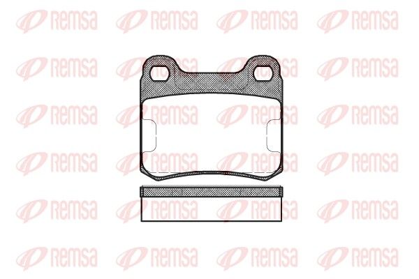 REMSA 0157.10 Brake Pad Set, disc brake
