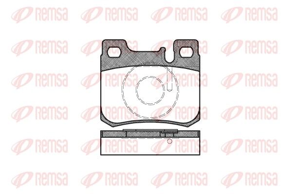 REMSA 0157.20 Brake Pad Set, disc brake