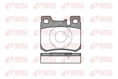 Brake Pad Set, disc brake REMSA 0157.20
