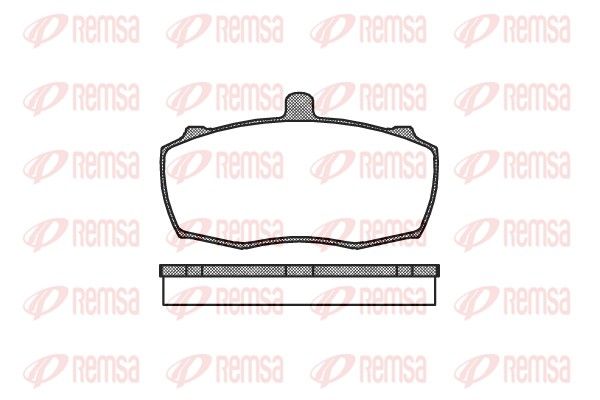 REMSA 0159.00 Brake Pad Set, disc brake