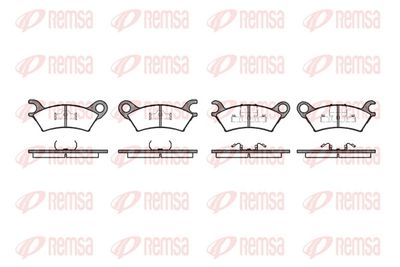 Brake Pad Set, disc brake REMSA 0160.00