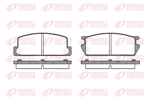 REMSA 0161.00 Brake Pad Set, disc brake