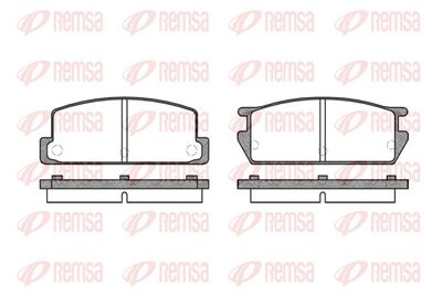 Brake Pad Set, disc brake REMSA 0161.00