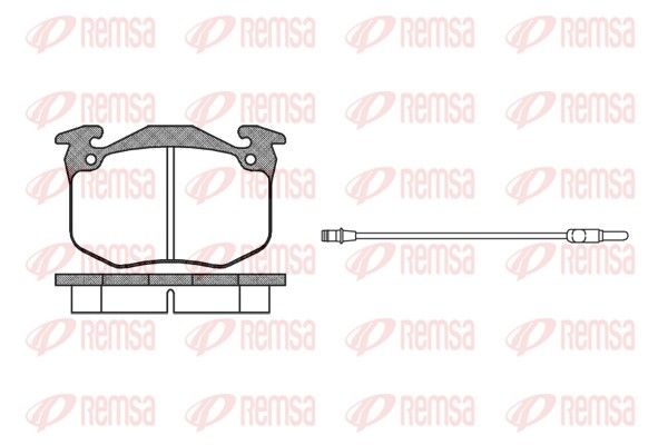 REMSA 0163.02 Brake Pad Set, disc brake