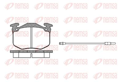 Brake Pad Set, disc brake REMSA 0163.02