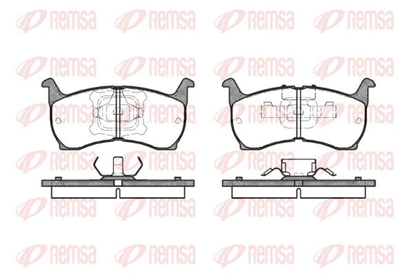 REMSA 0164.00 Brake Pad Set, disc brake