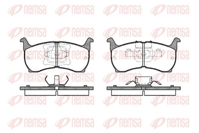 Brake Pad Set, disc brake REMSA 0164.00