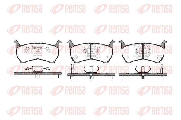 REMSA 0164.02 Brake Pad Set, disc brake