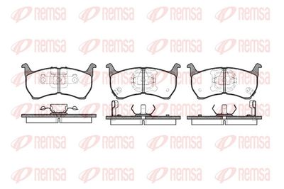 Brake Pad Set, disc brake REMSA 0164.02