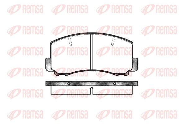 REMSA 0165.00 Brake Pad Set, disc brake