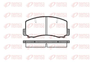 Brake Pad Set, disc brake REMSA 0165.00