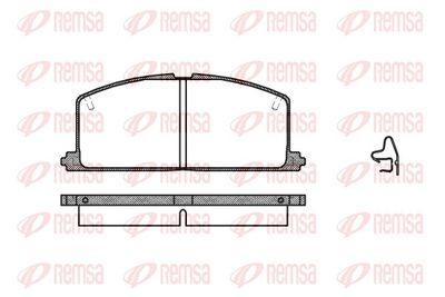 Brake Pad Set, disc brake REMSA 0167.04