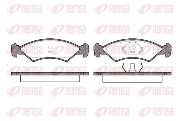 REMSA 0168.00 Brake Pad Set, disc brake