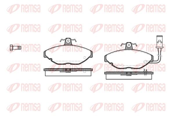 REMSA 0169.01 Brake Pad Set, disc brake