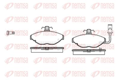 Brake Pad Set, disc brake REMSA 0169.01