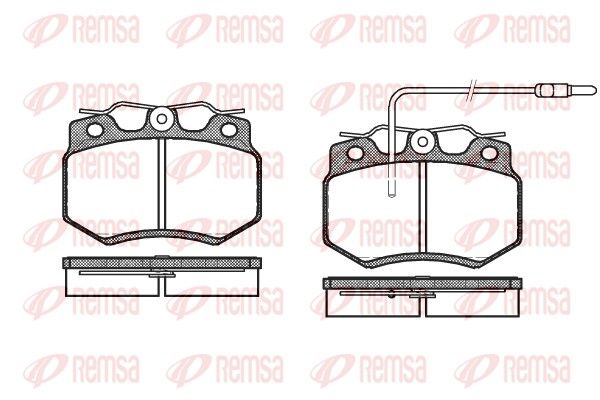 REMSA 0170.02 Brake Pad Set, disc brake