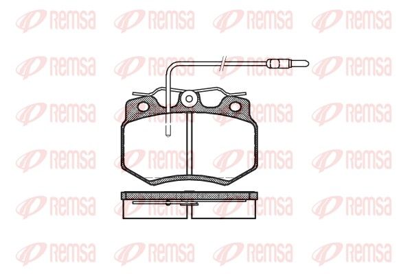 REMSA 0170.04 Brake Pad Set, disc brake