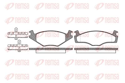 Brake Pad Set, disc brake REMSA 0171.00