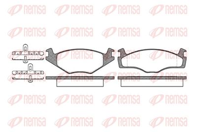 Brake Pad Set, disc brake REMSA 0171.10
