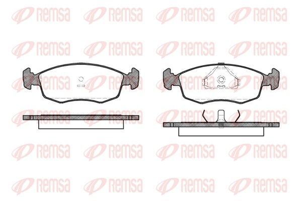 REMSA 0172.00 Brake Pad Set, disc brake