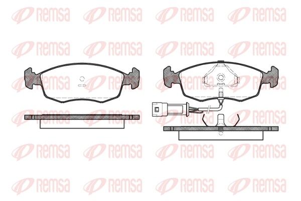REMSA 0172.02 Brake Pad Set, disc brake