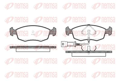 Brake Pad Set, disc brake REMSA 0172.02