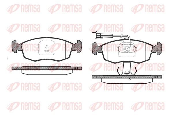 REMSA 0172.12 Brake Pad Set, disc brake