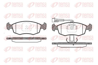 Brake Pad Set, disc brake REMSA 0172.12