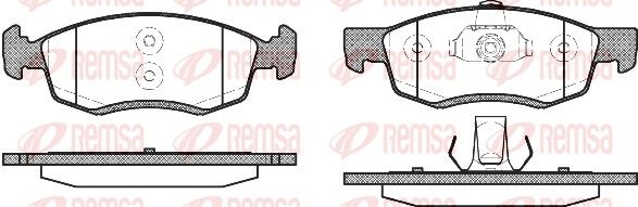 REMSA 0172.32 Brake Pad Set, disc brake