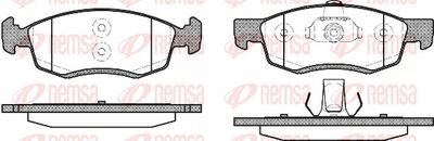 Brake Pad Set, disc brake REMSA 0172.32