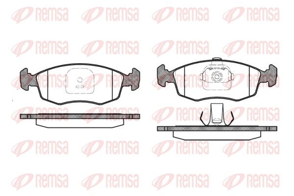 REMSA 0172.10 Brake Pad Set, disc brake