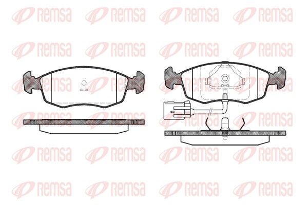 REMSA 0172.22 Brake Pad Set, disc brake