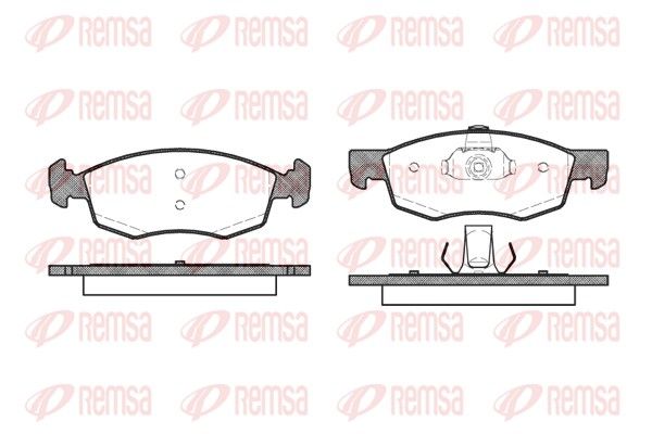 REMSA 0172.30 Brake Pad Set, disc brake