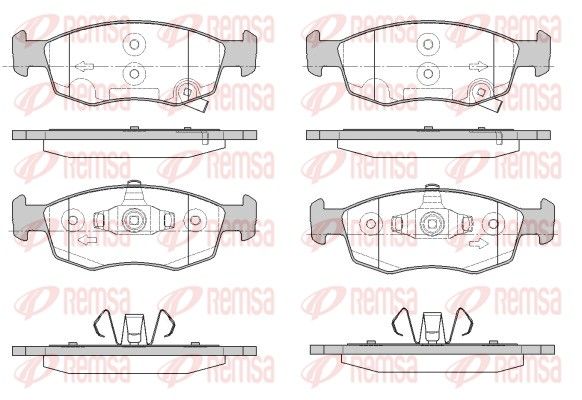 REMSA 0172.34 Brake Pad Set, disc brake