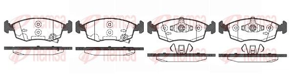 REMSA 0172.50 Brake Pad Set, disc brake