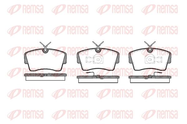 REMSA 0173.00 Brake Pad Set, disc brake