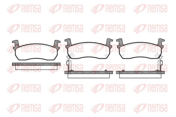 REMSA 0174.02 Brake Pad Set, disc brake