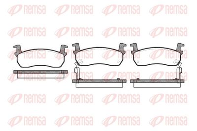 Brake Pad Set, disc brake REMSA 0174.02