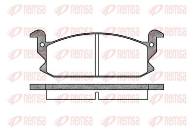 Brake Pad Set, disc brake REMSA 0177.00