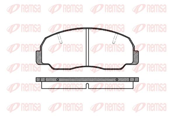 REMSA 0178.10 Brake Pad Set, disc brake