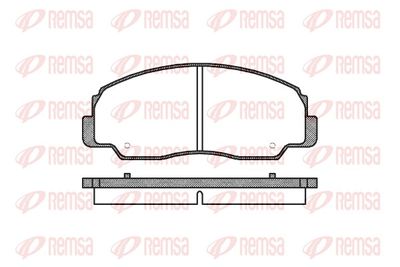 Brake Pad Set, disc brake REMSA 0178.20