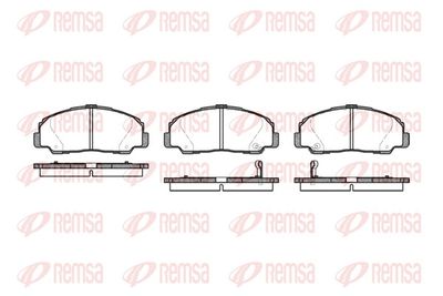 Brake Pad Set, disc brake REMSA 0178.32